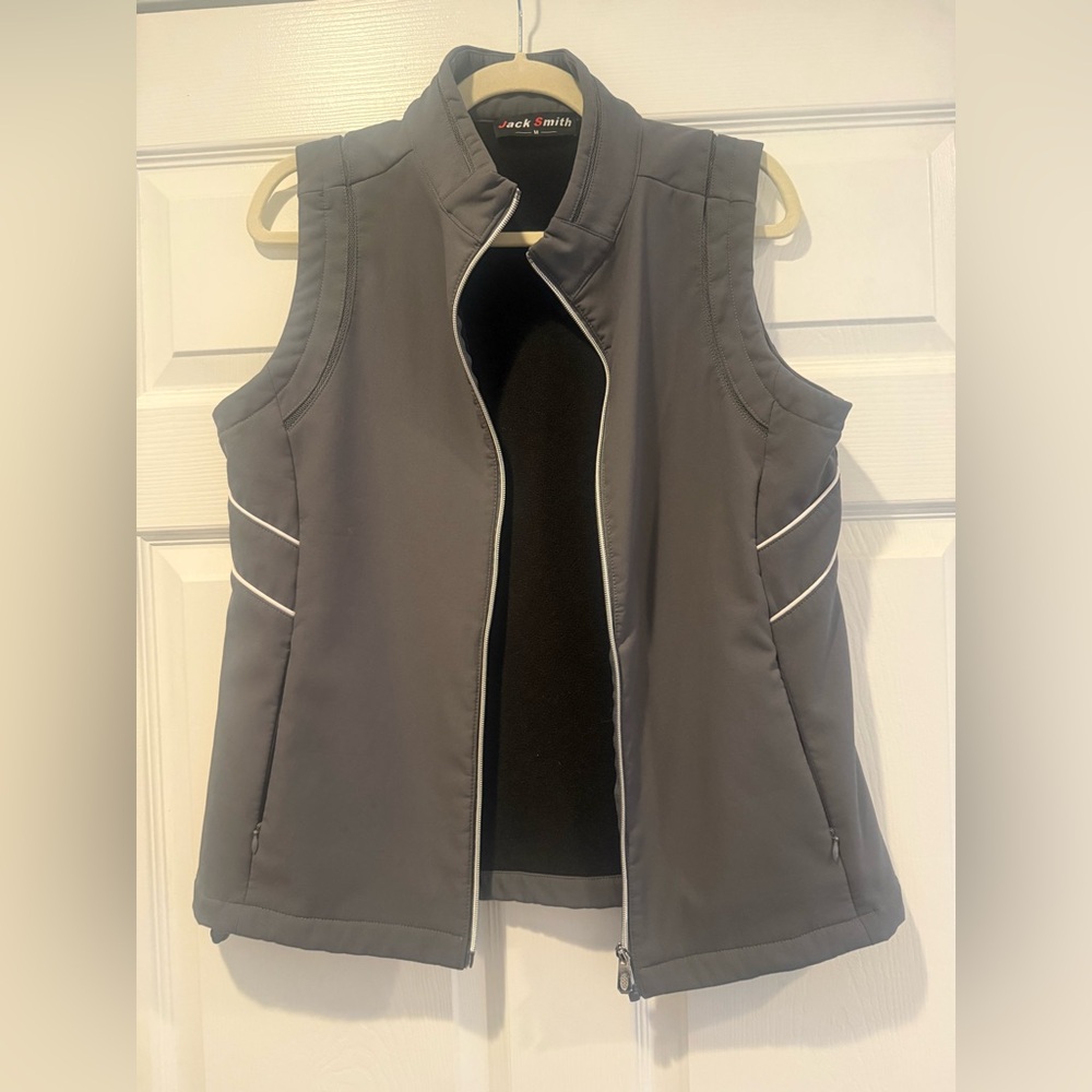Gray Women's Sleeveless Jacket
